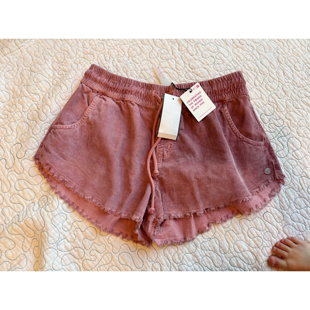 Roxy Corduroy Shorts Frayed Hem Womens Size Small